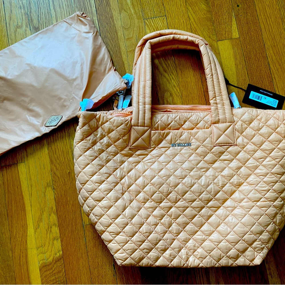 MZ Wallace medium metro deluxe tote peach NWT. Free shipping!!!